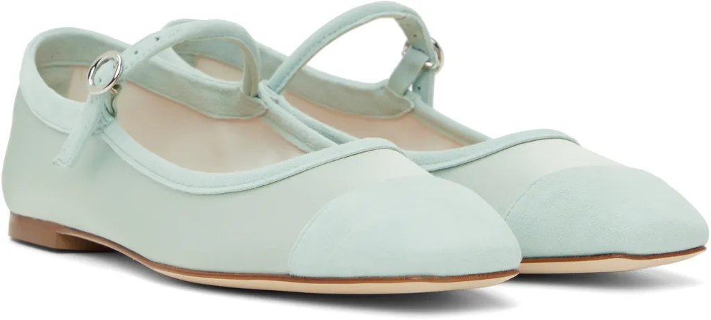 Uma Satin Toe-Cap Ballerina Flats