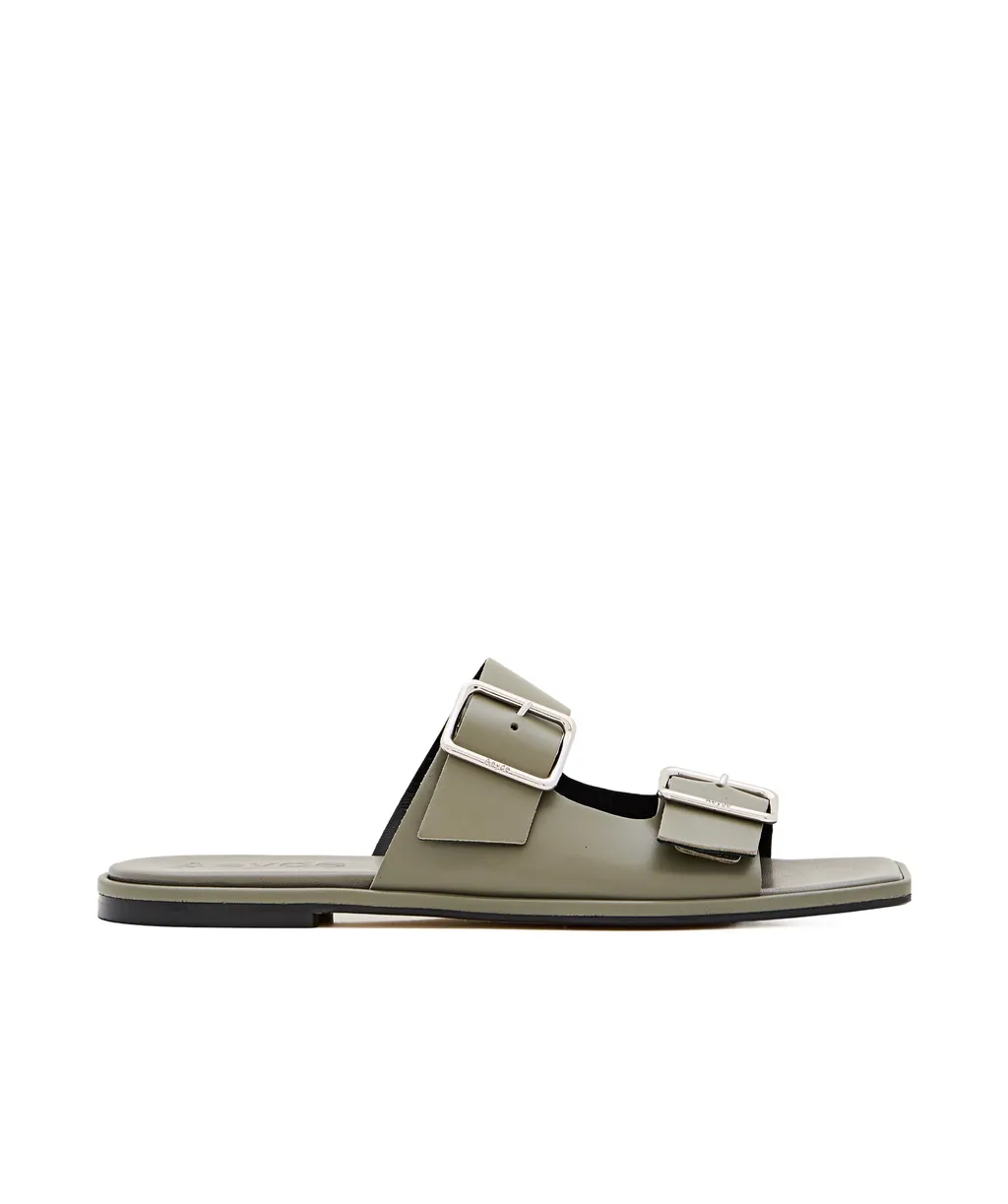 Leather Flat Sandals