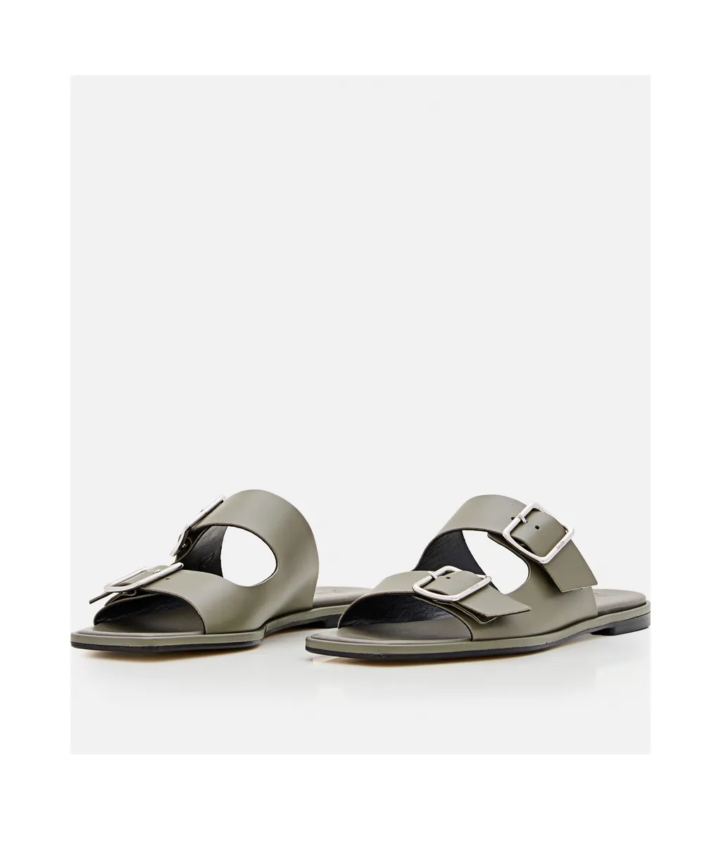 Leather Flat Sandals