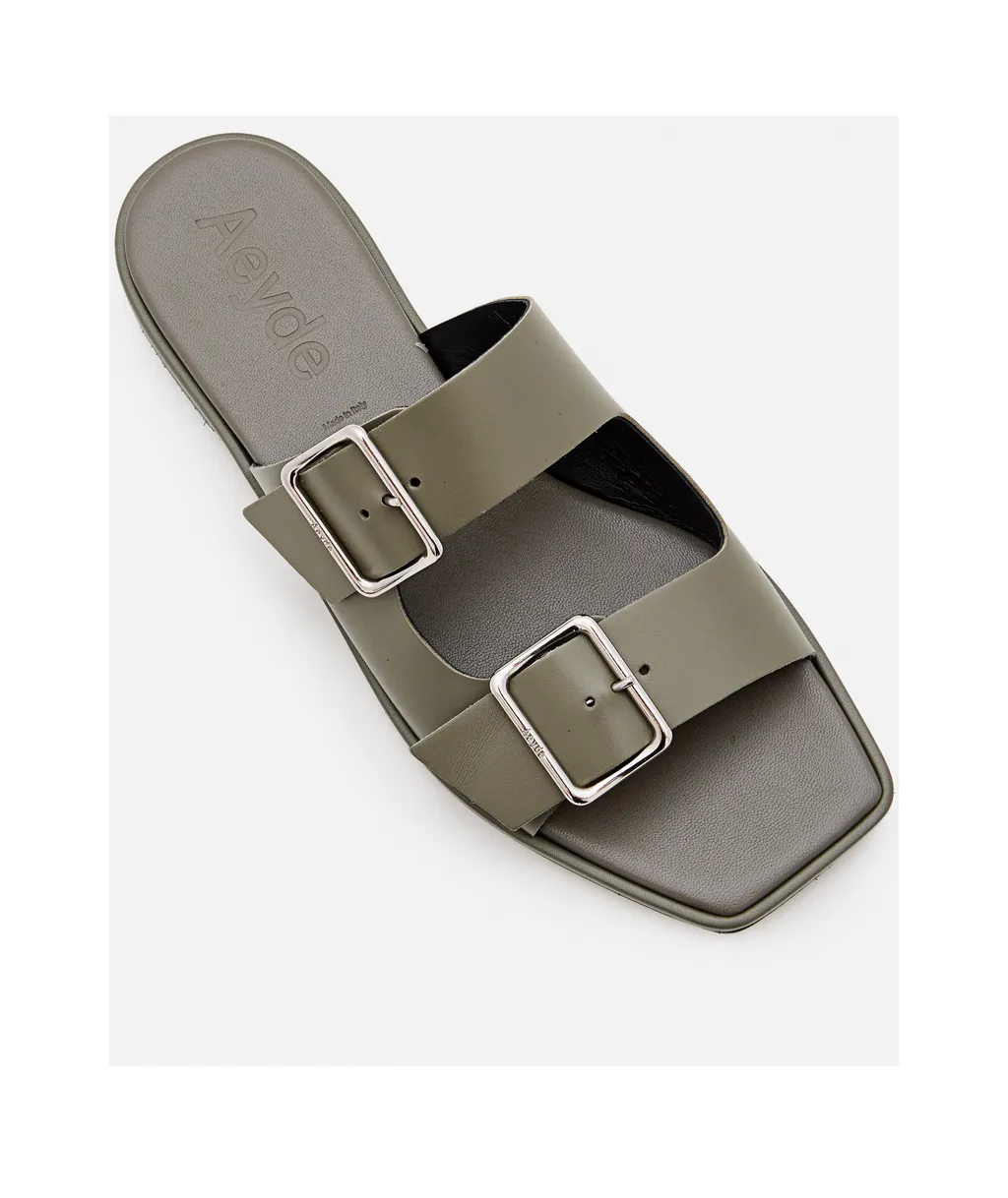 Leather Flat Sandals