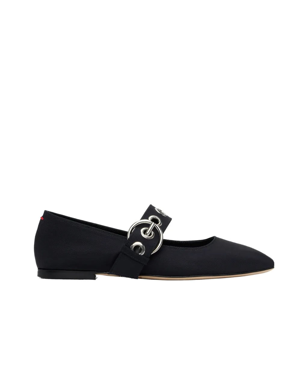 Uma Eyelet Ballet Flats