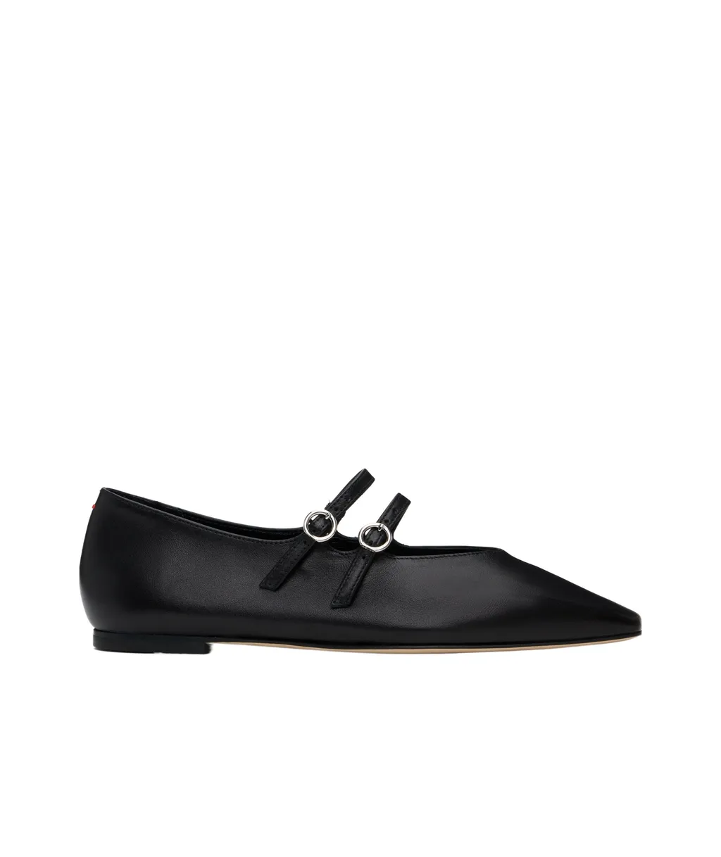 Double-Strap Pointed-Toe Flats