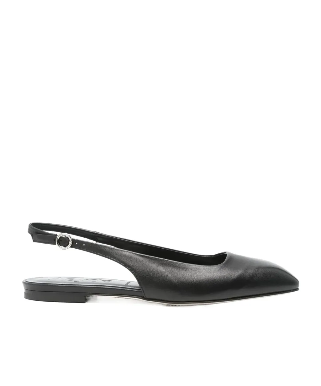 Leather Slingback Flats