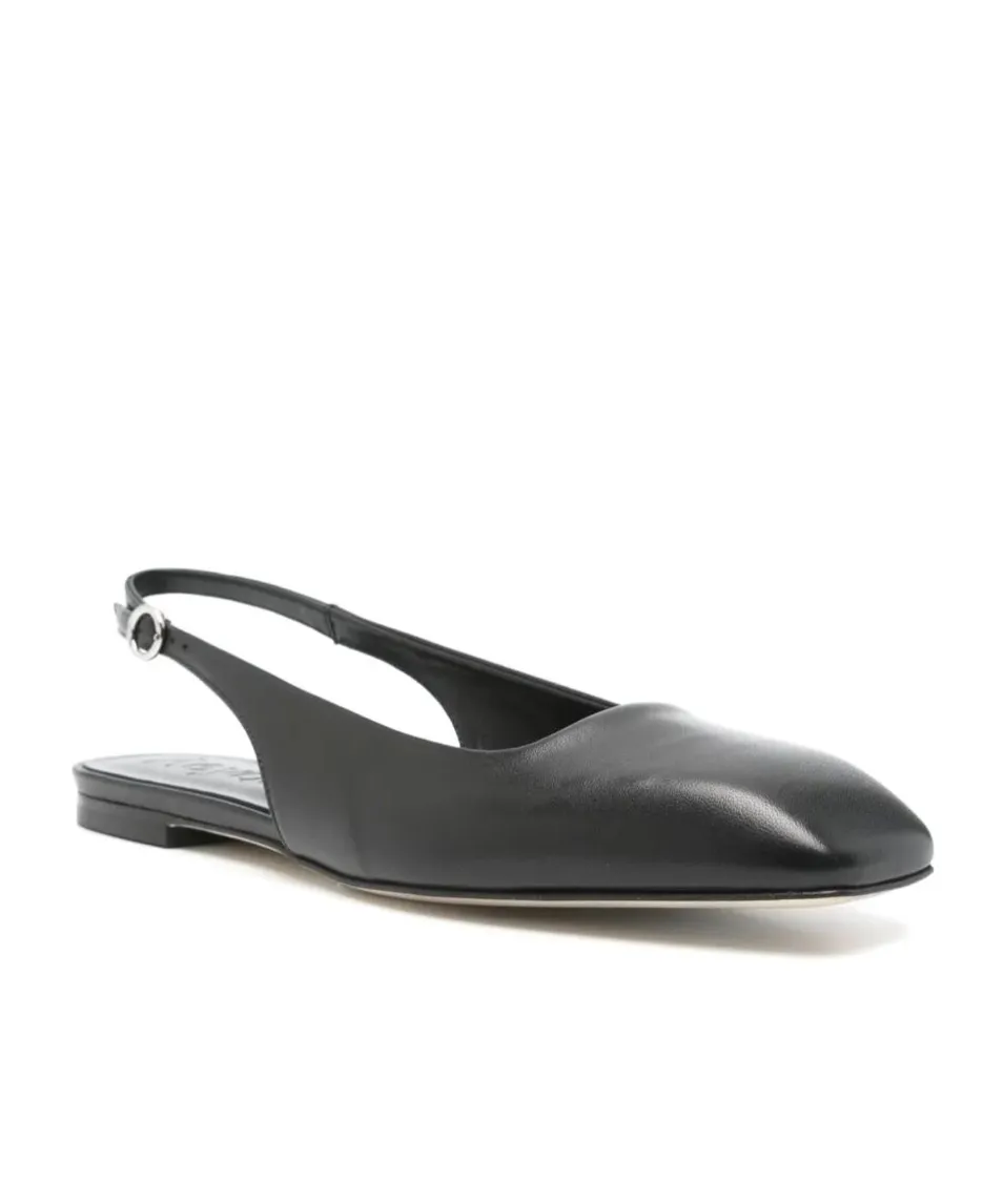 Leather Slingback Flats