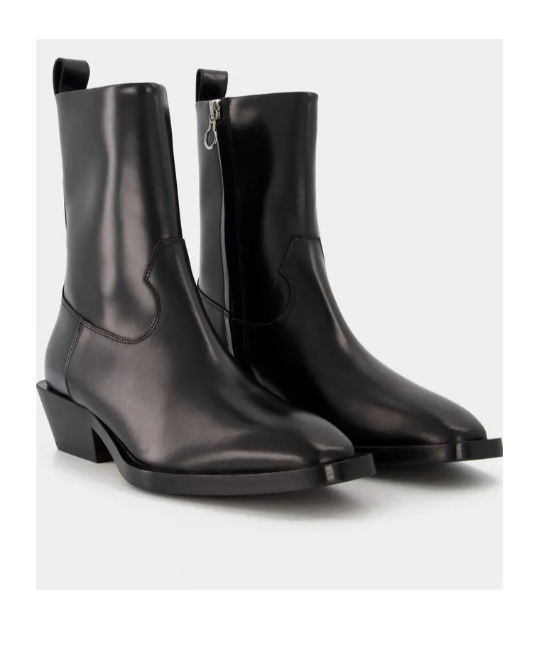 Tapered-Heel Ankle Boots
