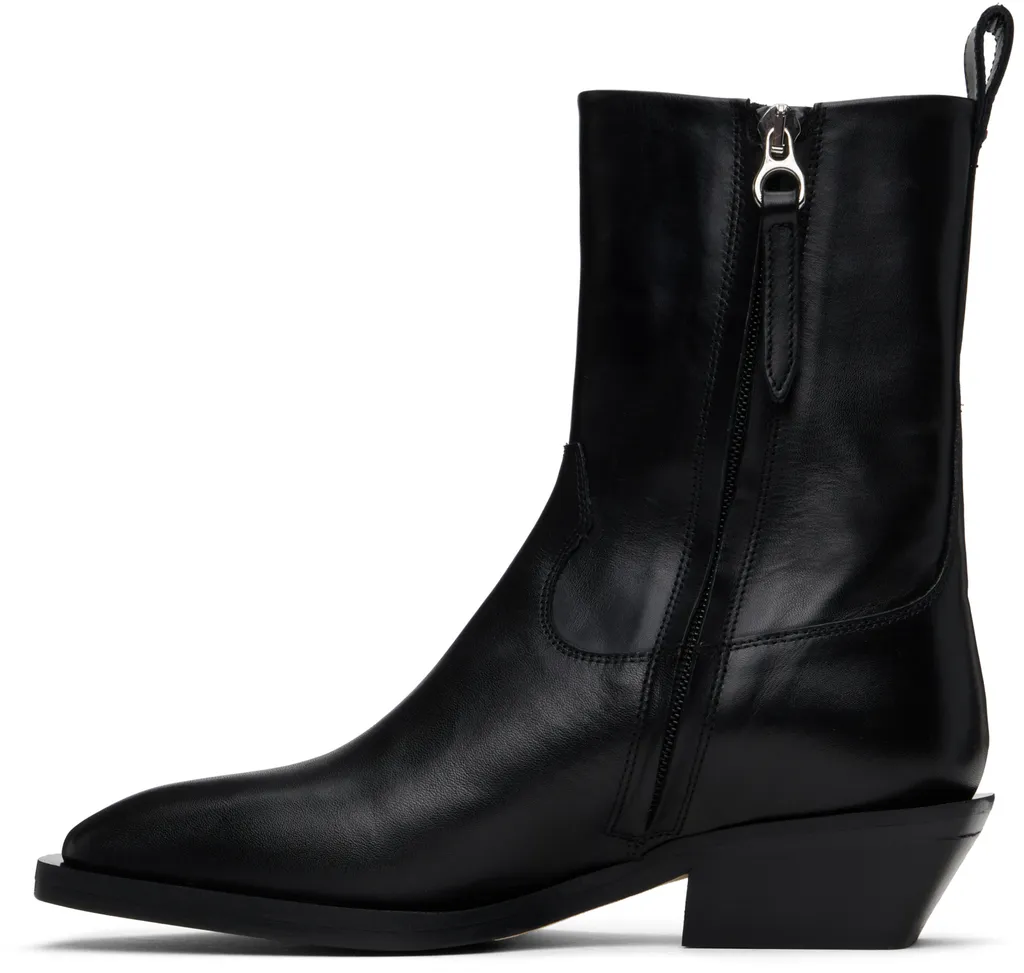 Tapered-Heel Ankle Boots
