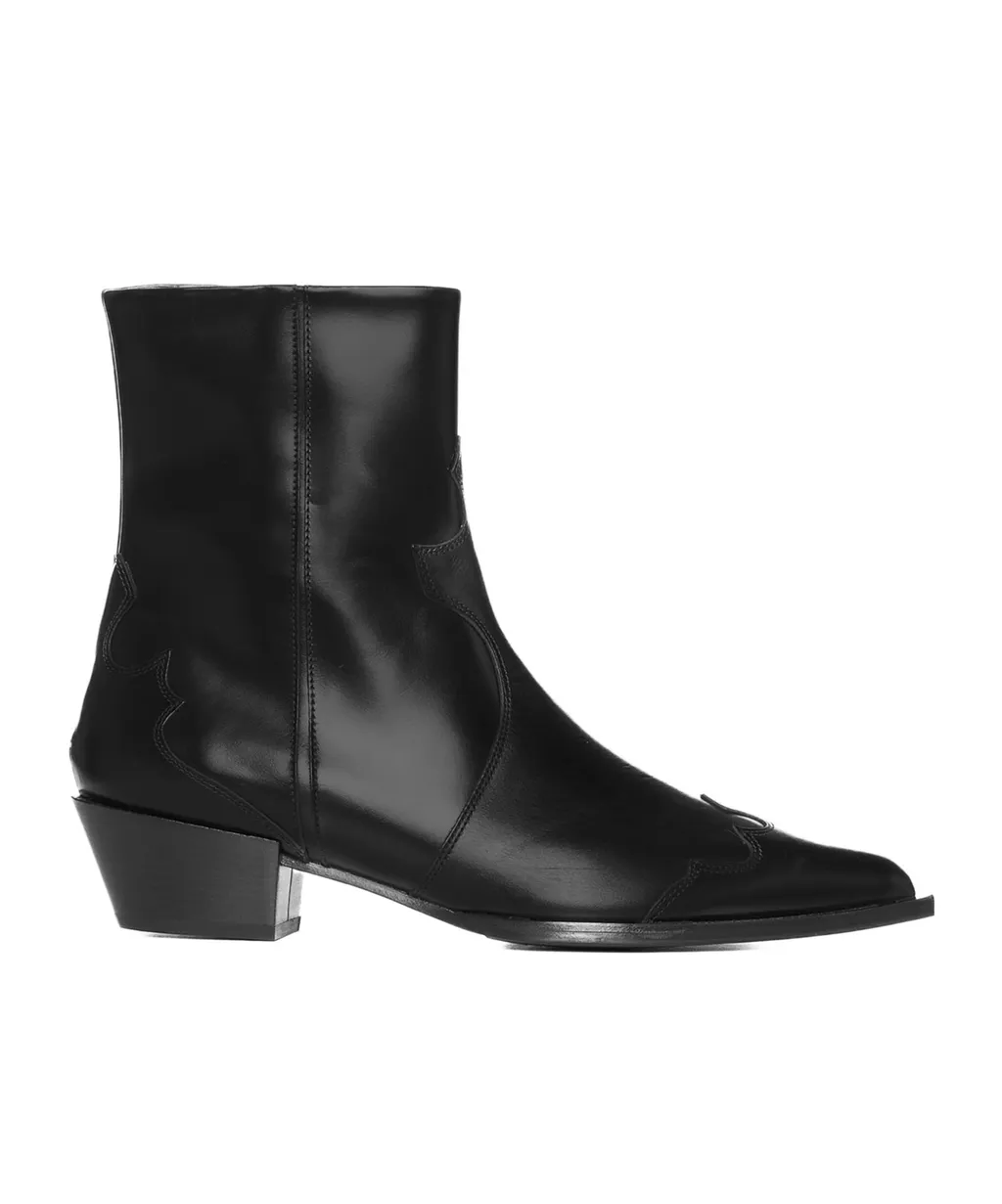 Thick Heel Booties
