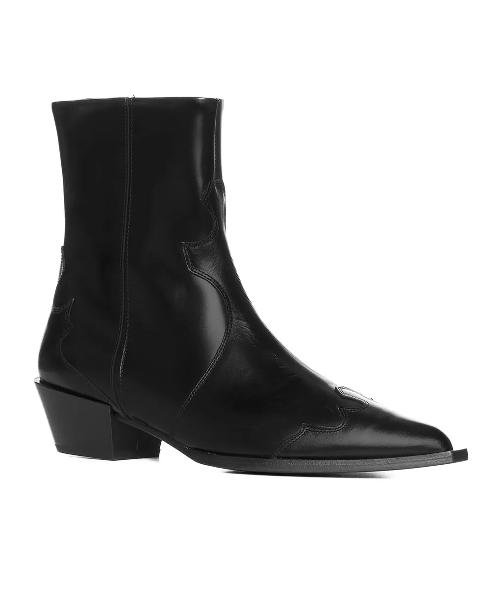 Thick Heel Booties