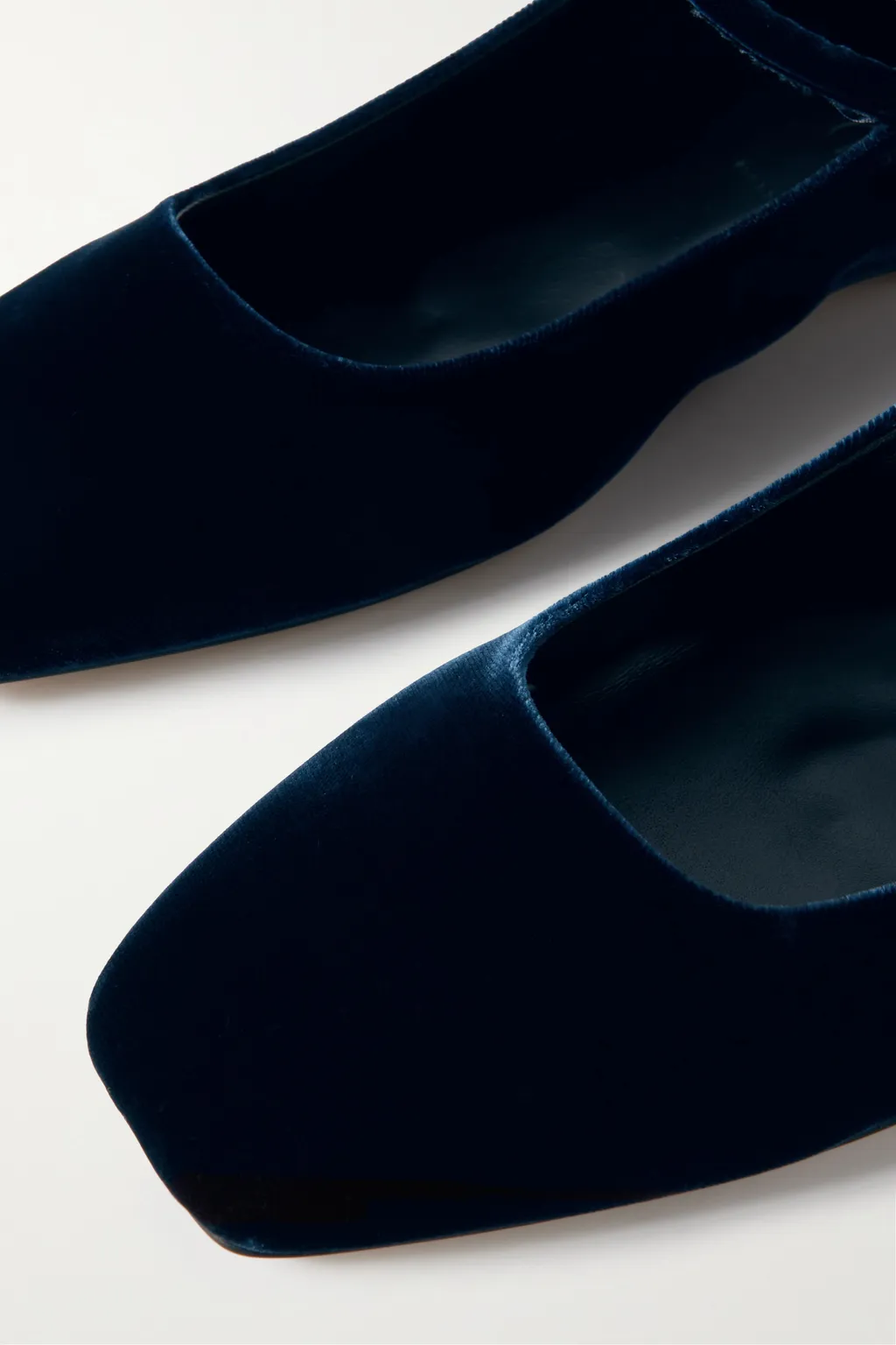 Velvet Mary Jane Flats