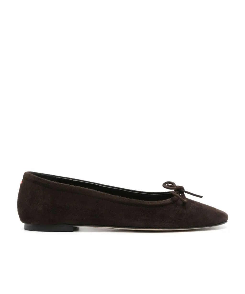 Suede Ballerina Shoes