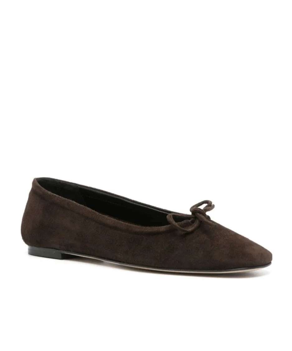 Suede Ballerina Shoes