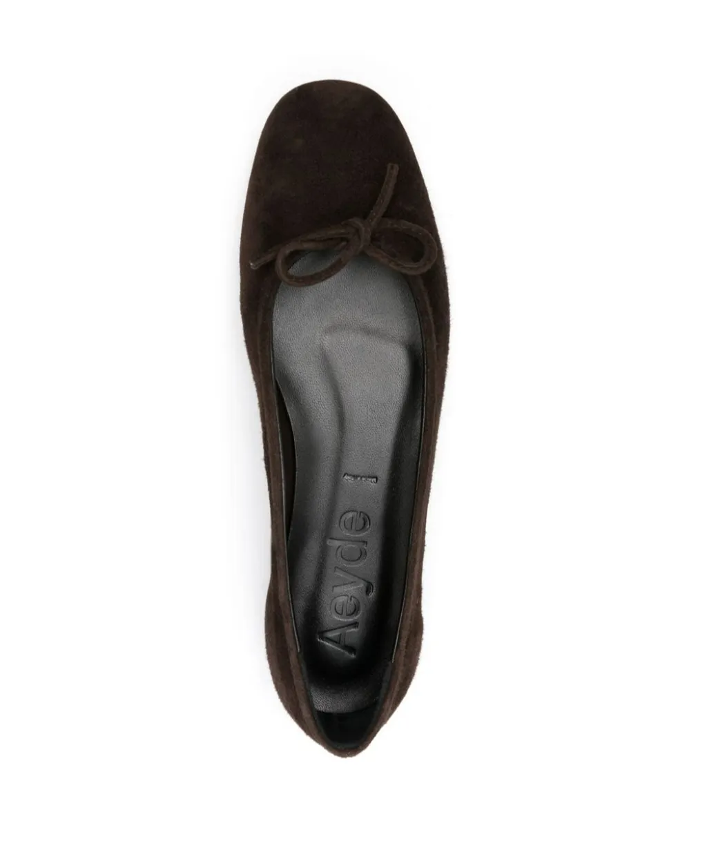 Suede Ballerina Shoes