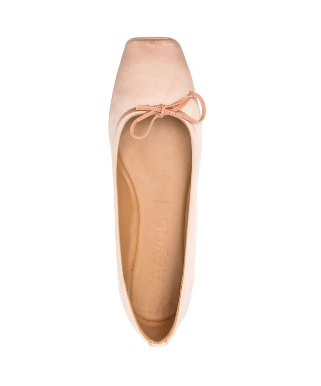 Square-Toe Ballerina Shoes