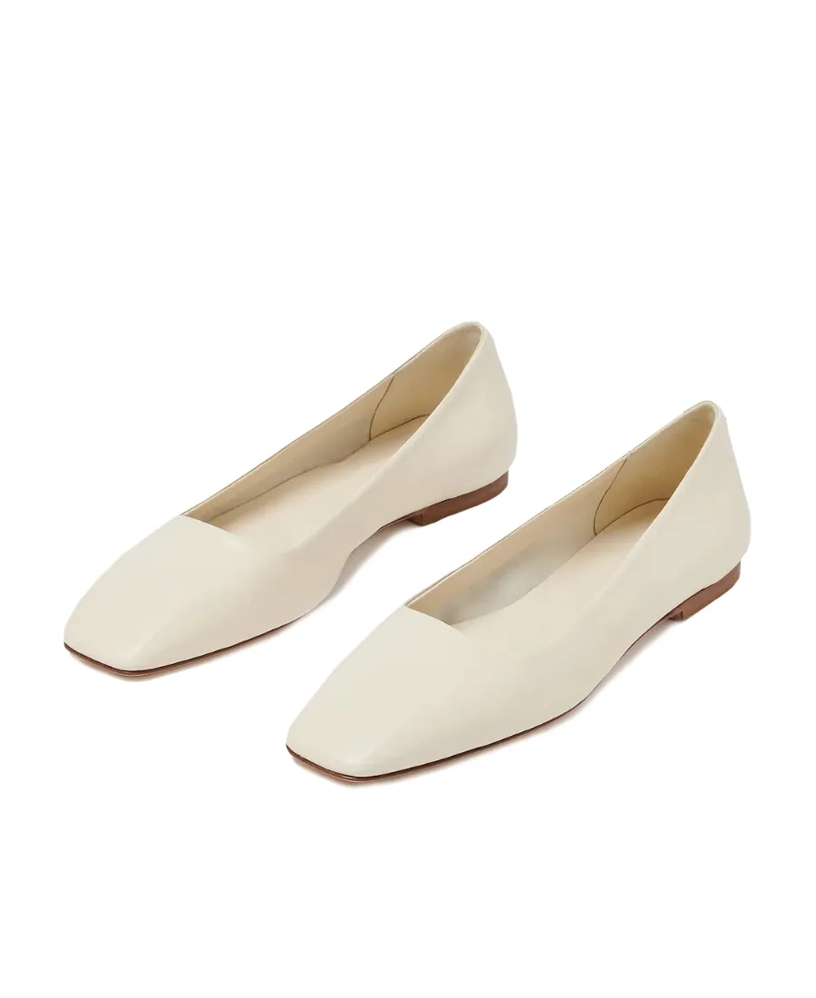 Square Head Ballet Flats