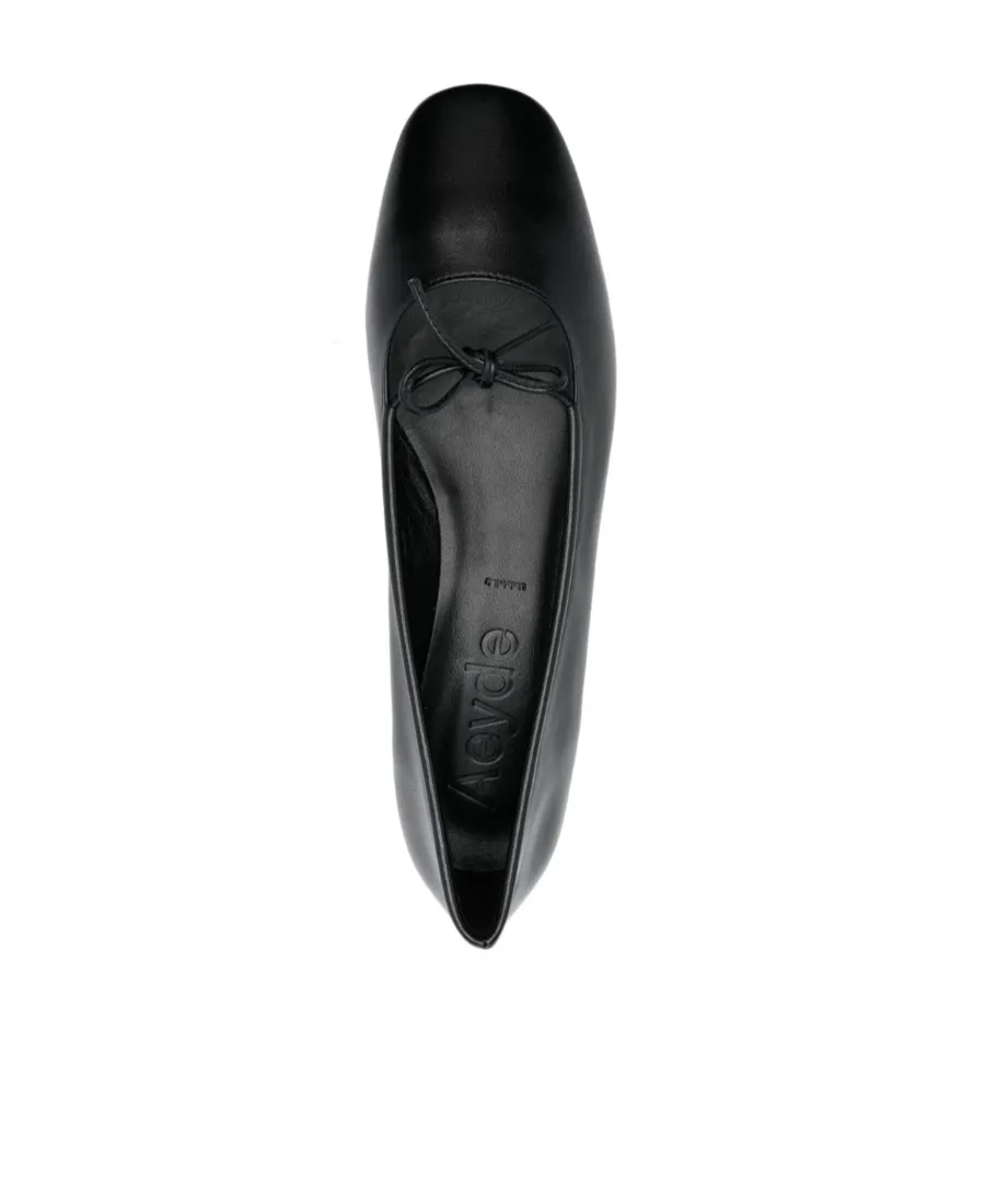 25Mm Bow-Detailing Leather Pumps