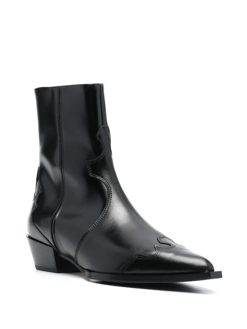 Alby 30Mm Pointed-Toe Leather Boots