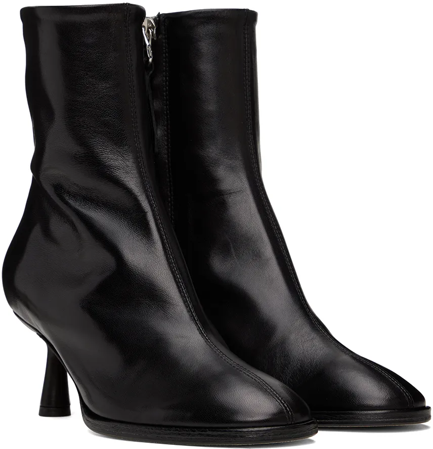 70Mm Round-Toe Ankle Boots