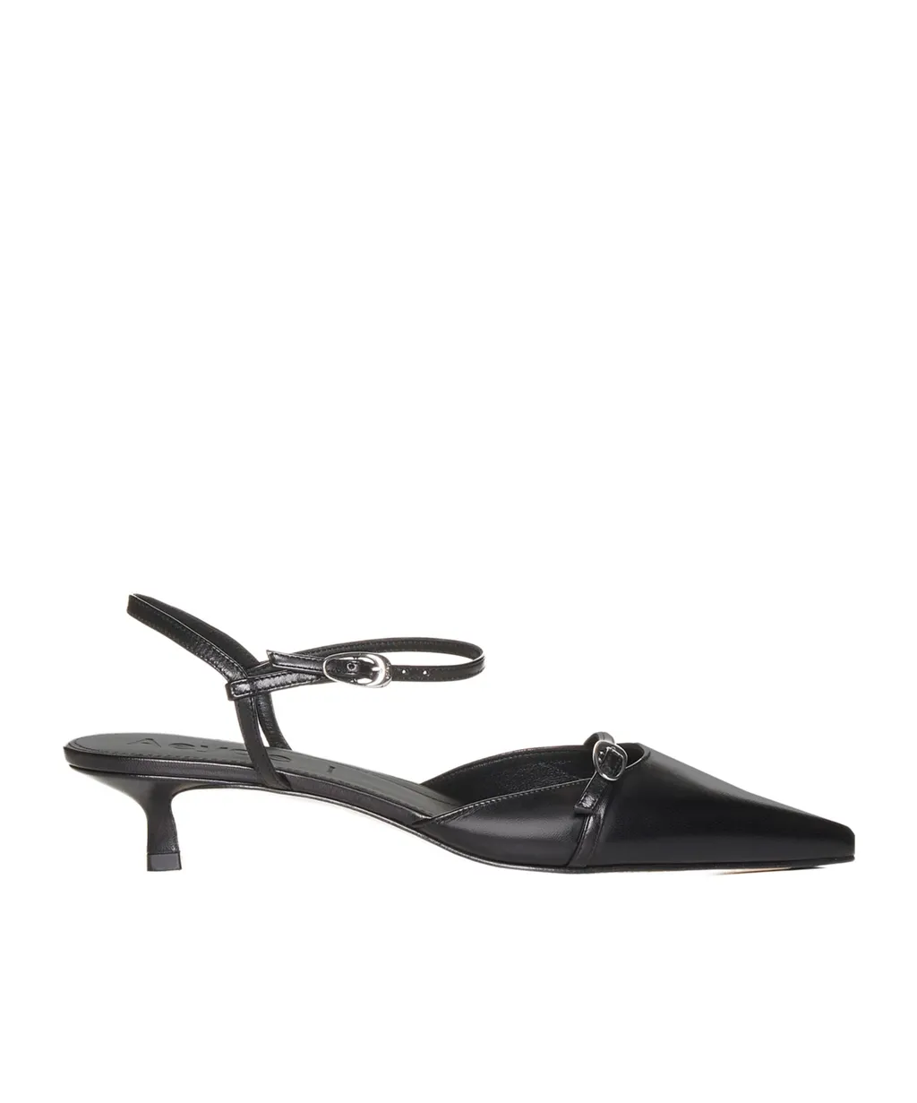 Maisie Leather 35Mm Pointed-Toe Pumps