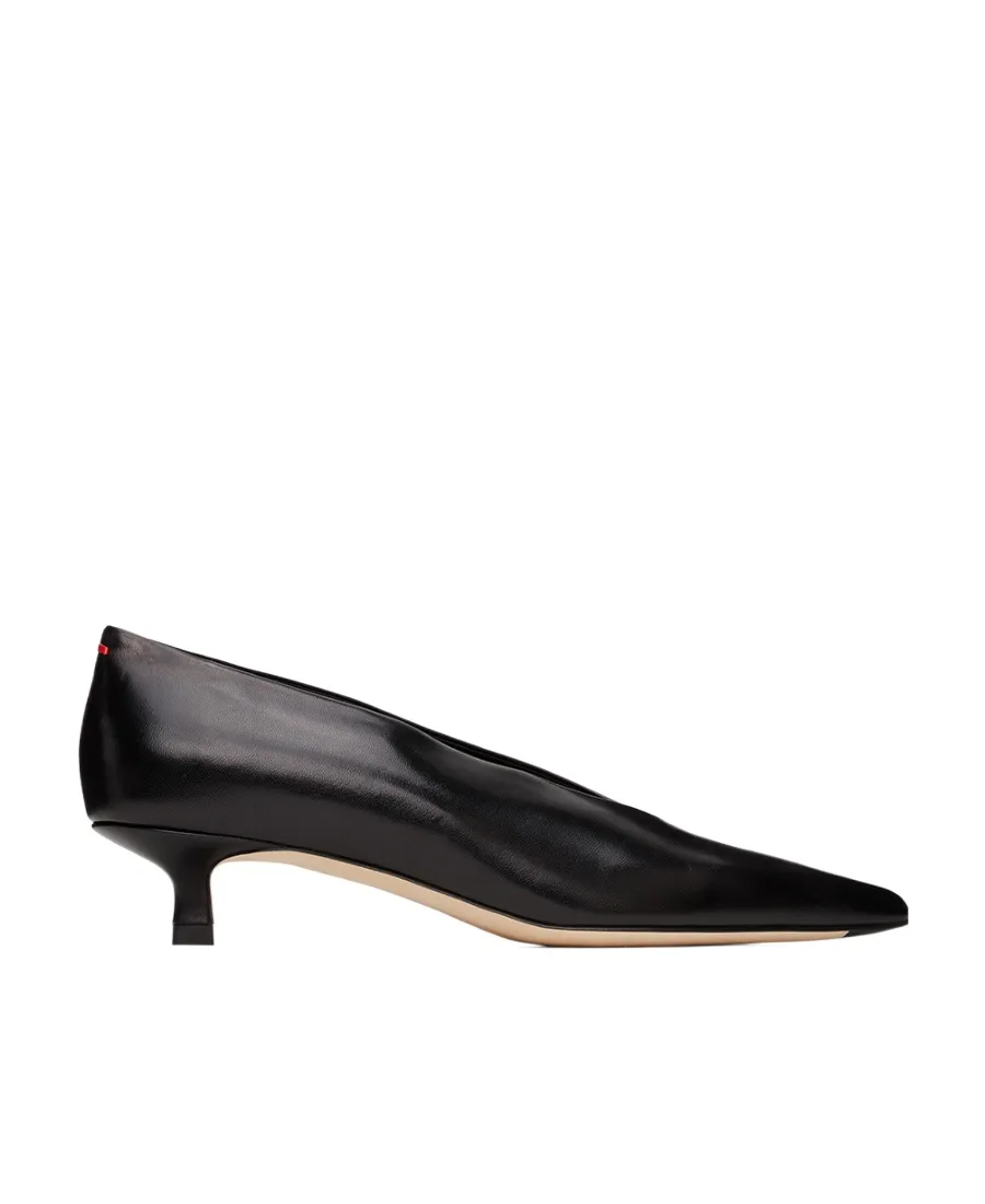 Clara Pointed-Toe Leather Pumps