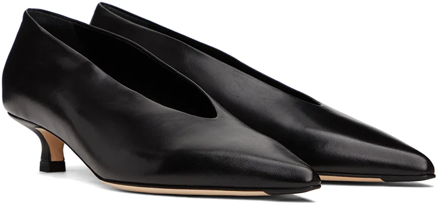 Clara Pointed-Toe Leather Pumps