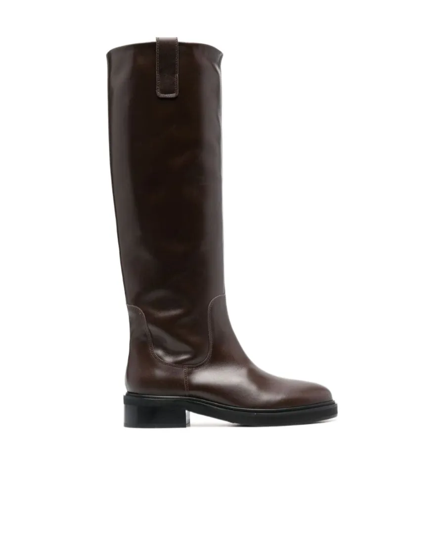 Knee-Length Leather Boots