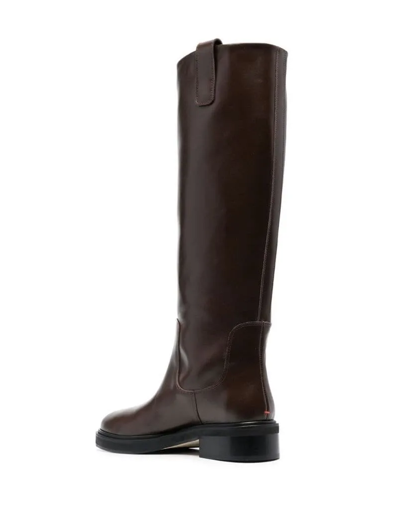 Knee-Length Leather Boots