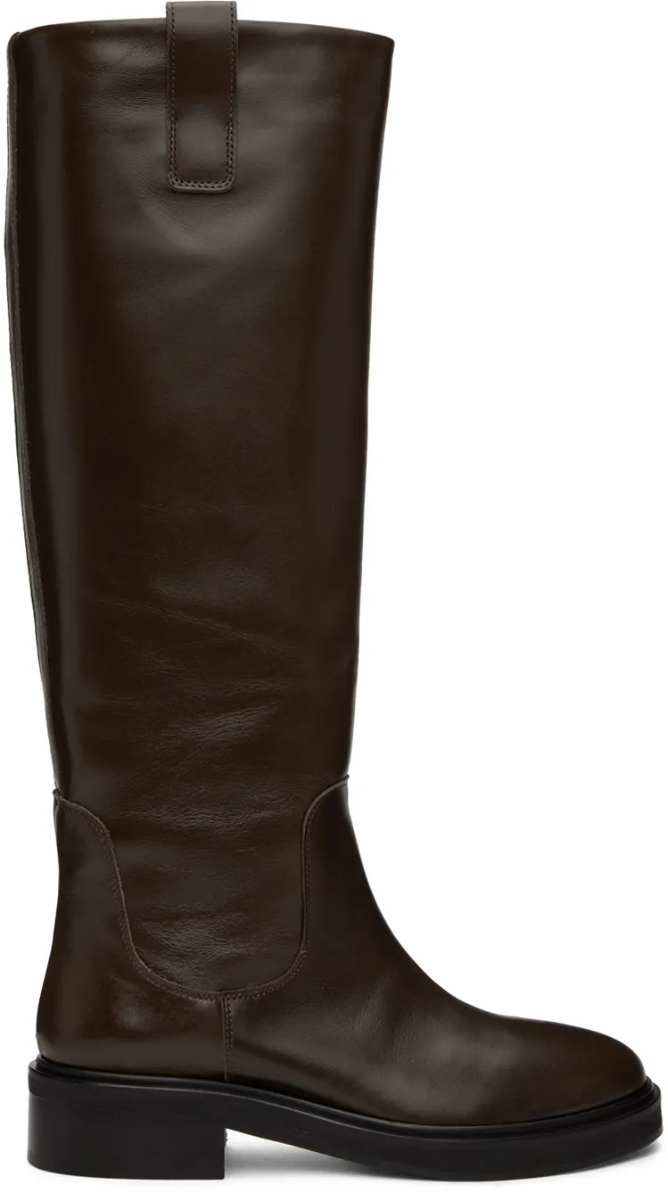 Knee-Length Leather Boots