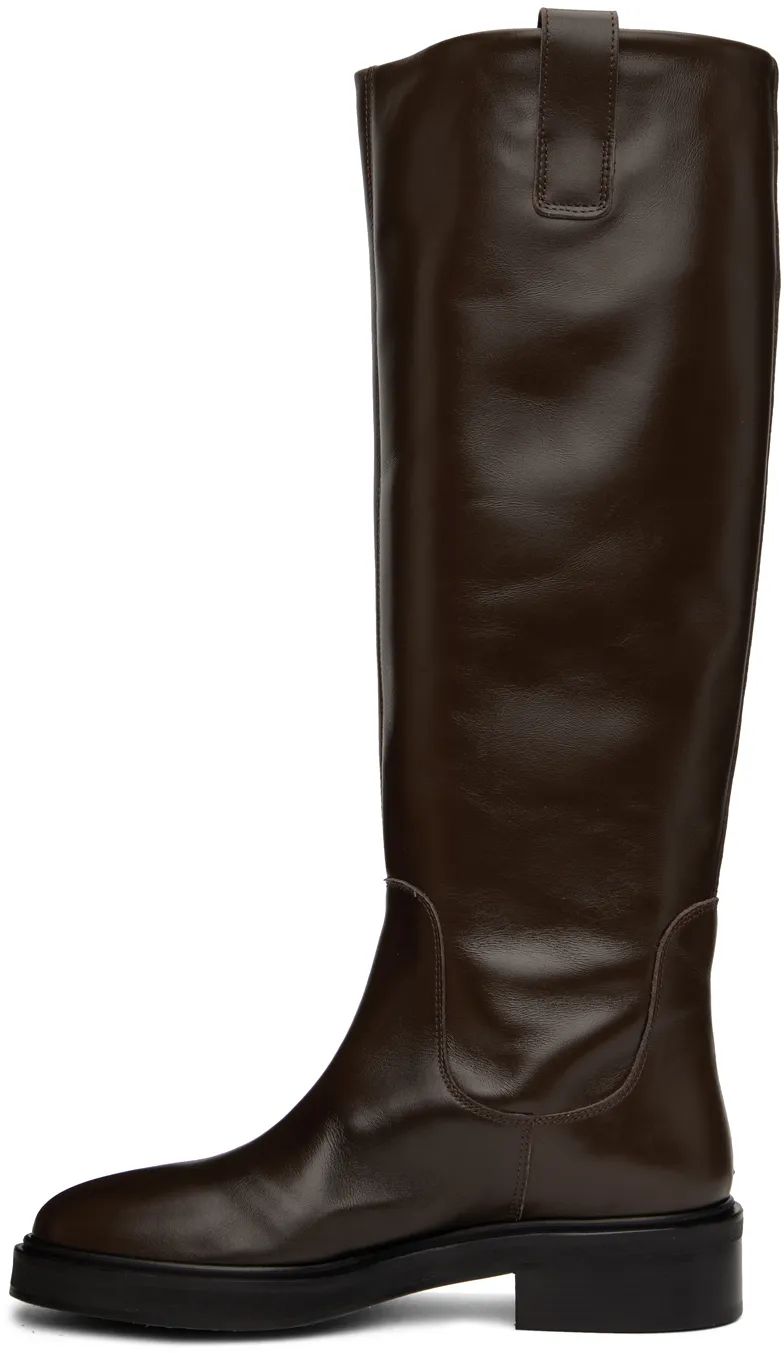 Knee-Length Leather Boots