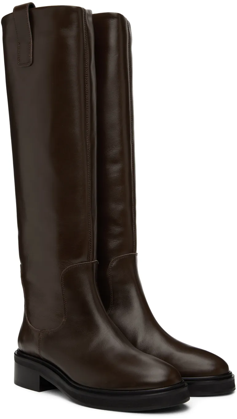 Knee-Length Leather Boots