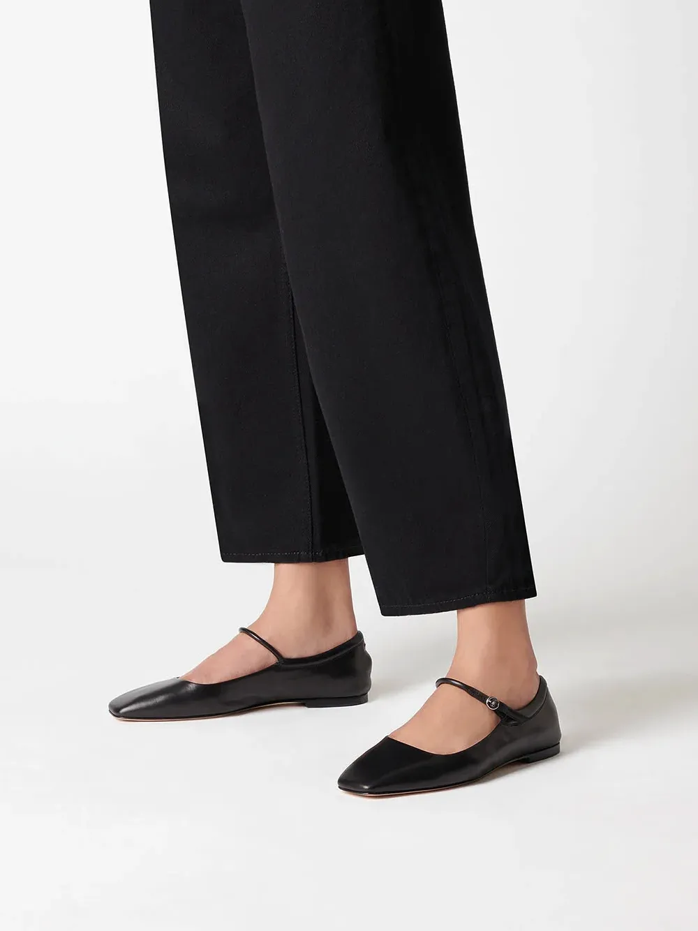 Maryjane Square-Toe Ballerina Shoes