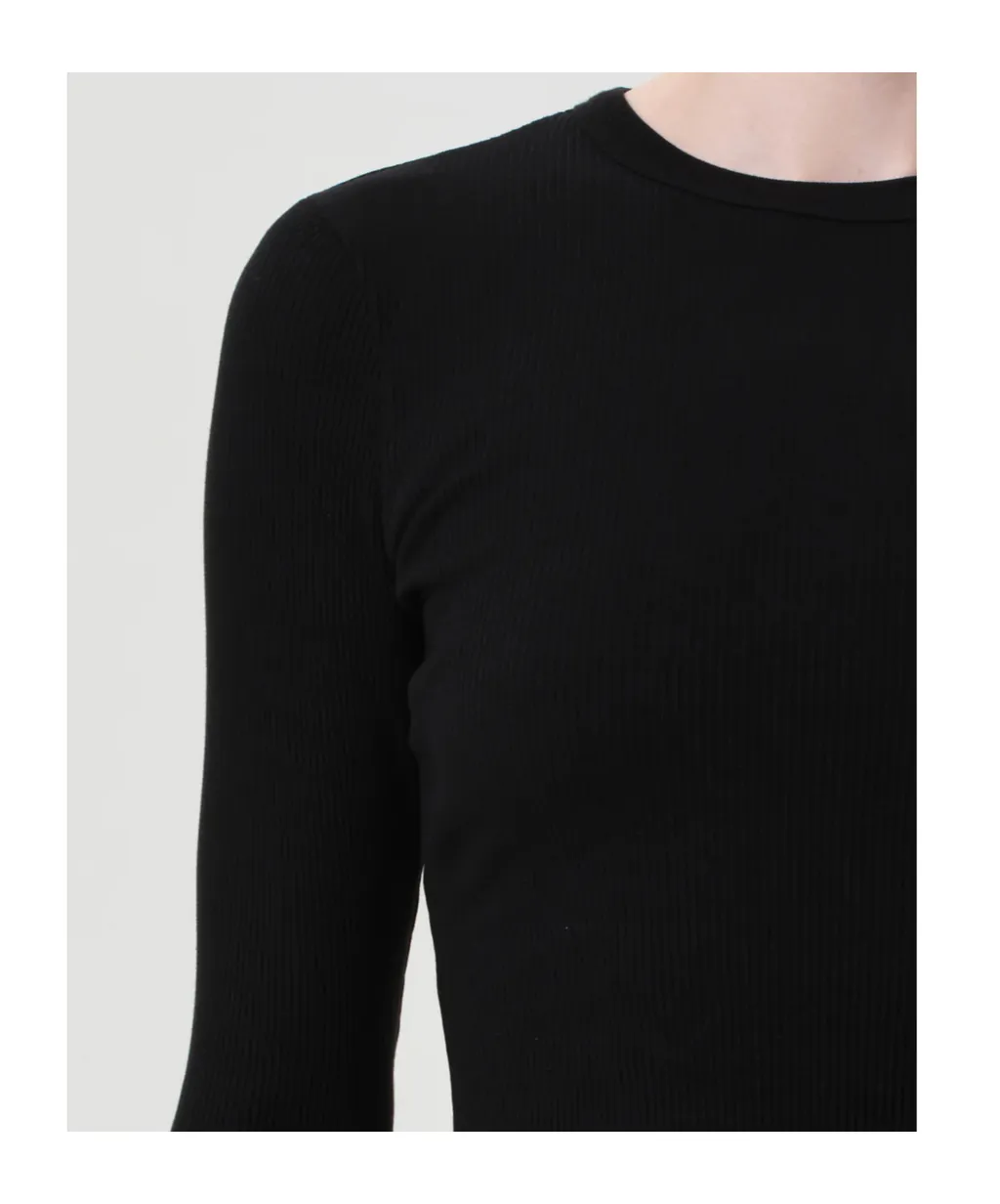 Ribbed Long-Sleeve Top