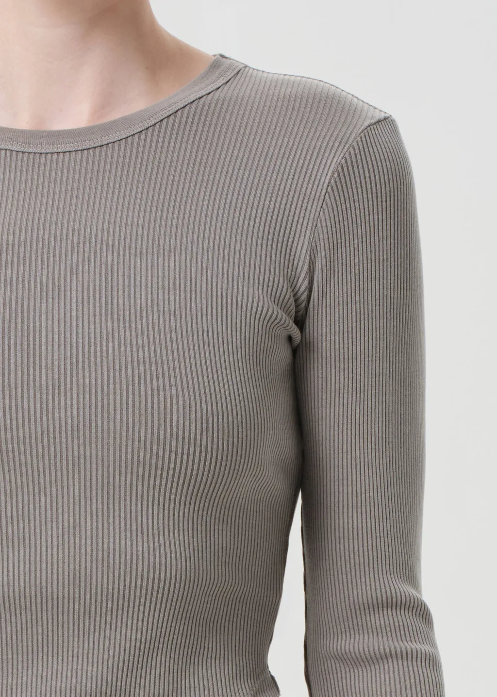 Ribbed Long-Sleeve Top