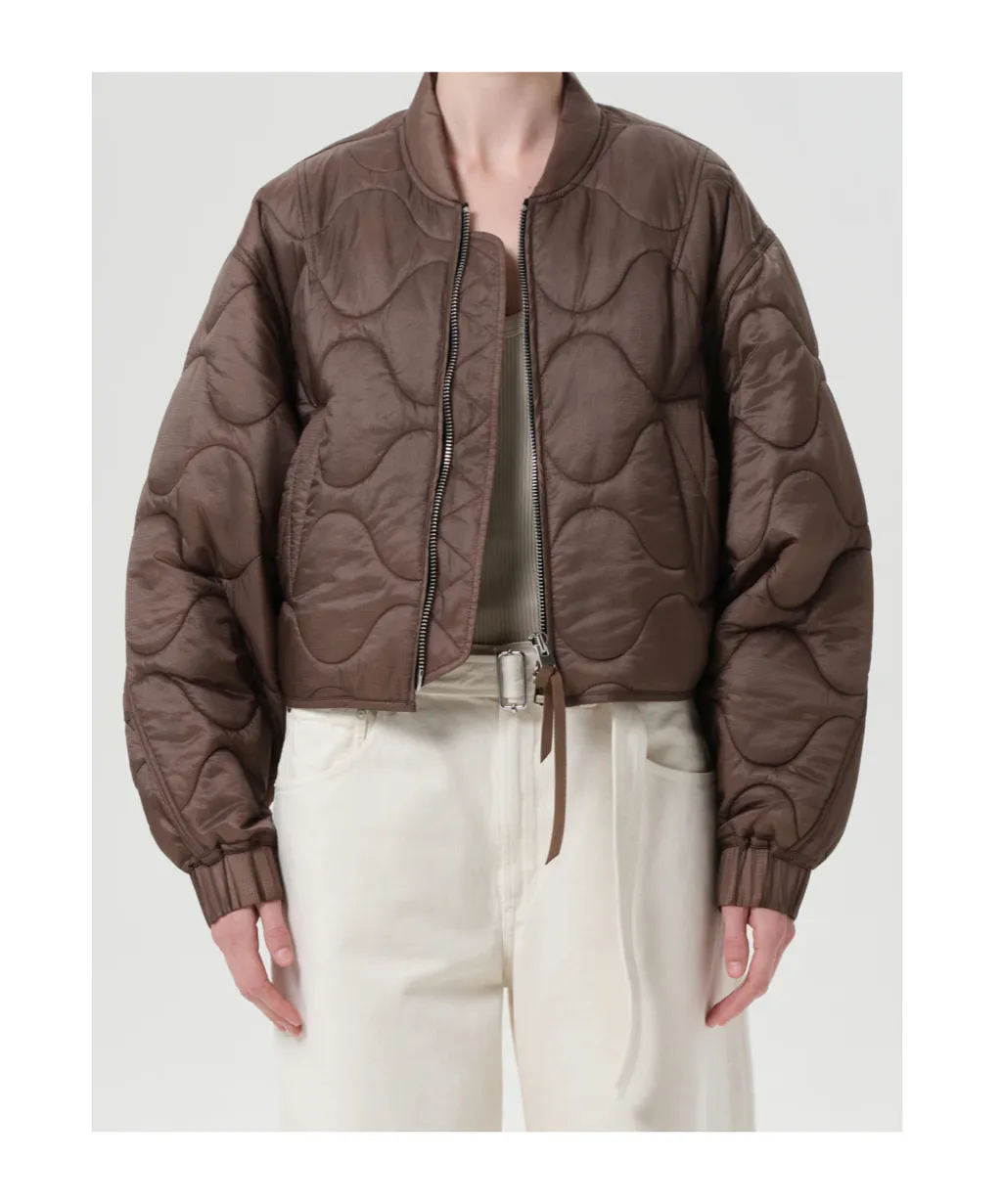 Quilted Bomber Jacket