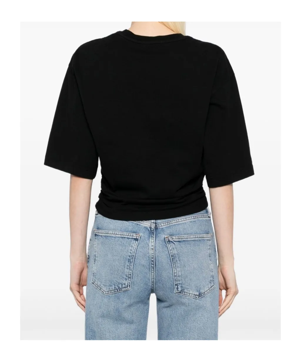 Pleated Detail T-Shirt