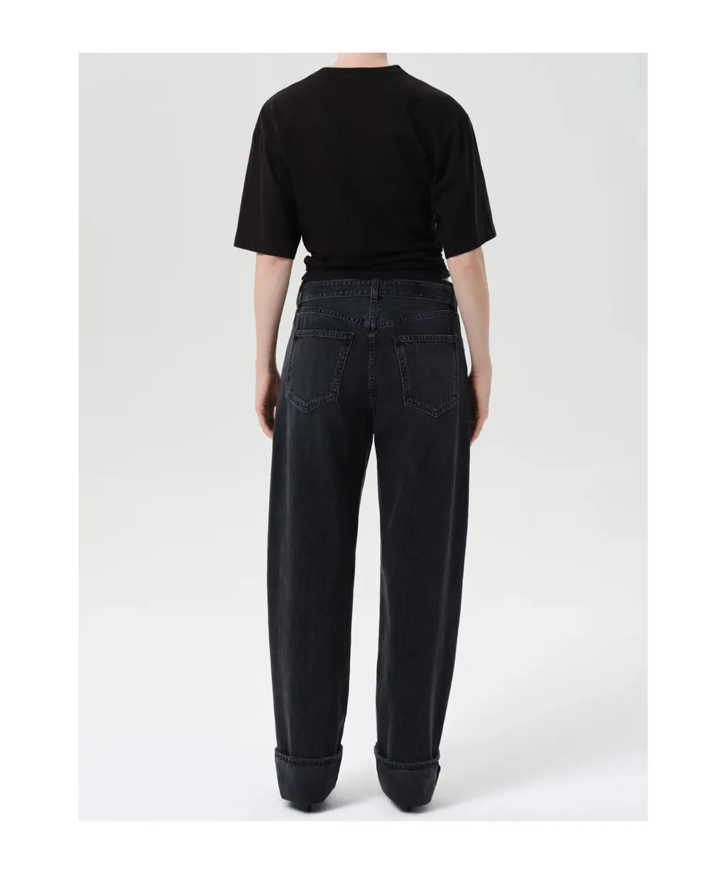 Mid-Rise Denim Trousers