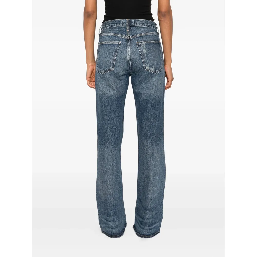 High Waisted Flared Leg Jeans
