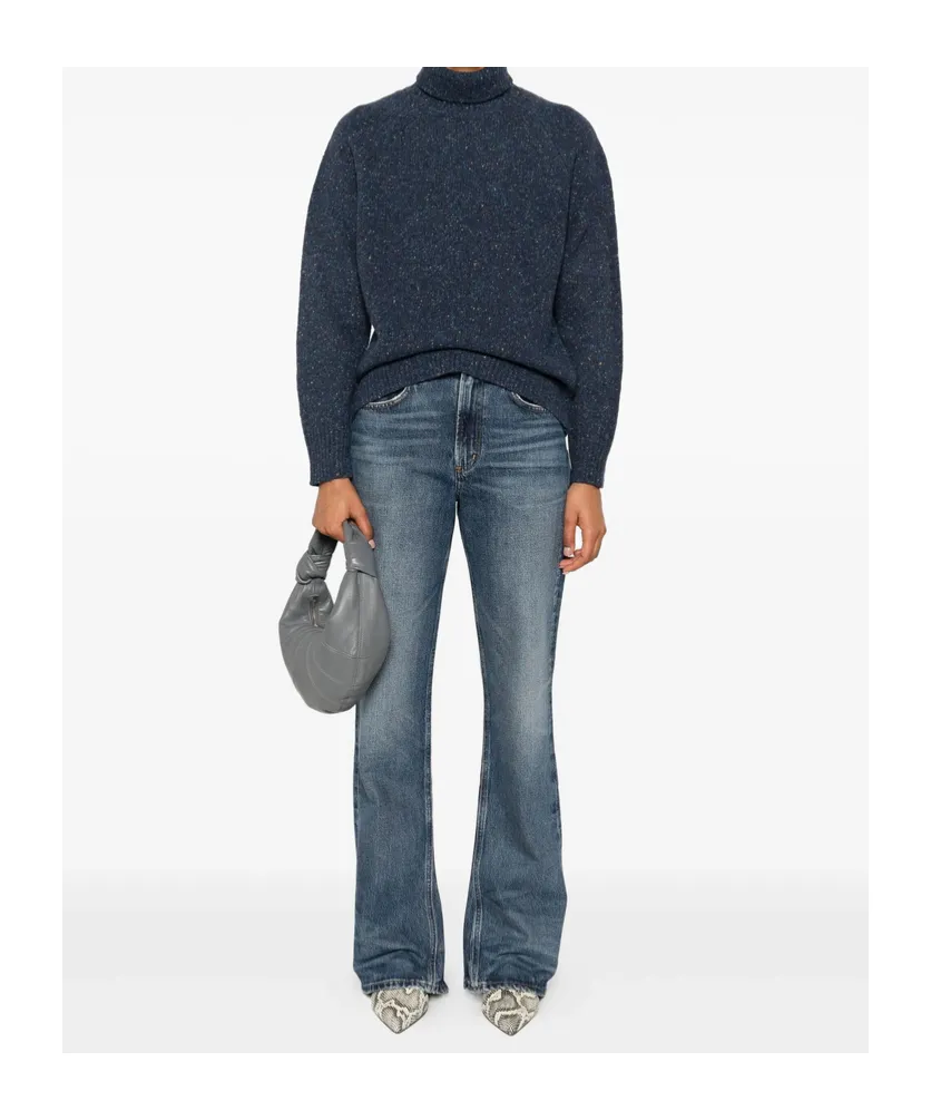 High Waisted Flared Leg Jeans
