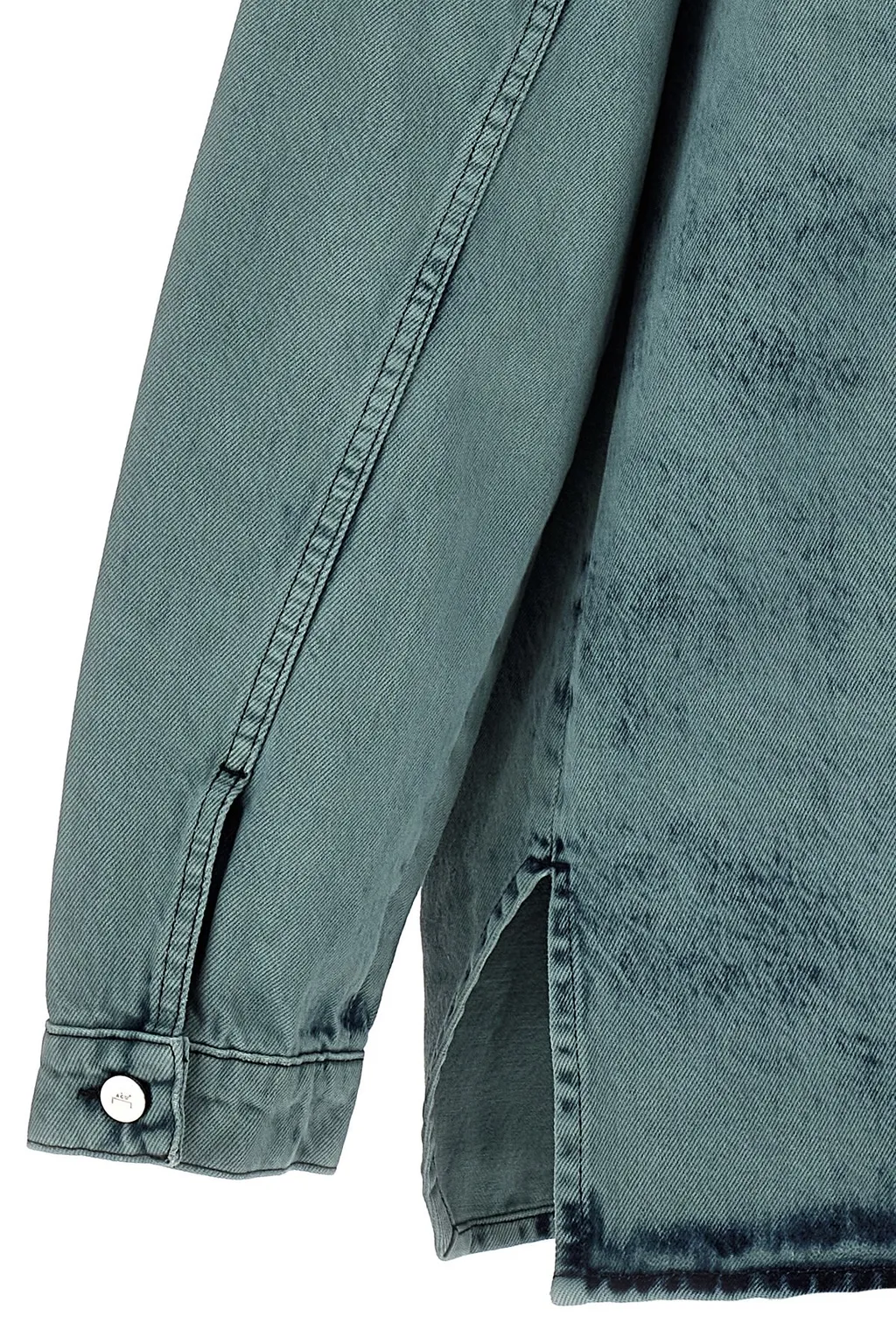 Logo Print Denim Shirt