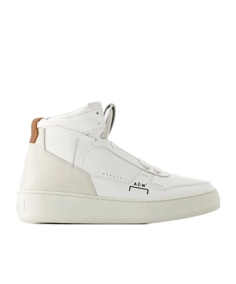 Panelled Hi-Top Sneakers