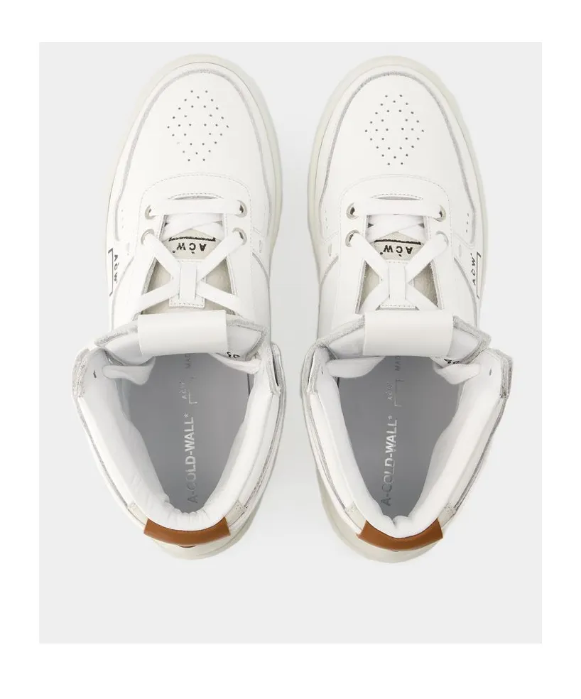 Panelled Hi-Top Sneakers