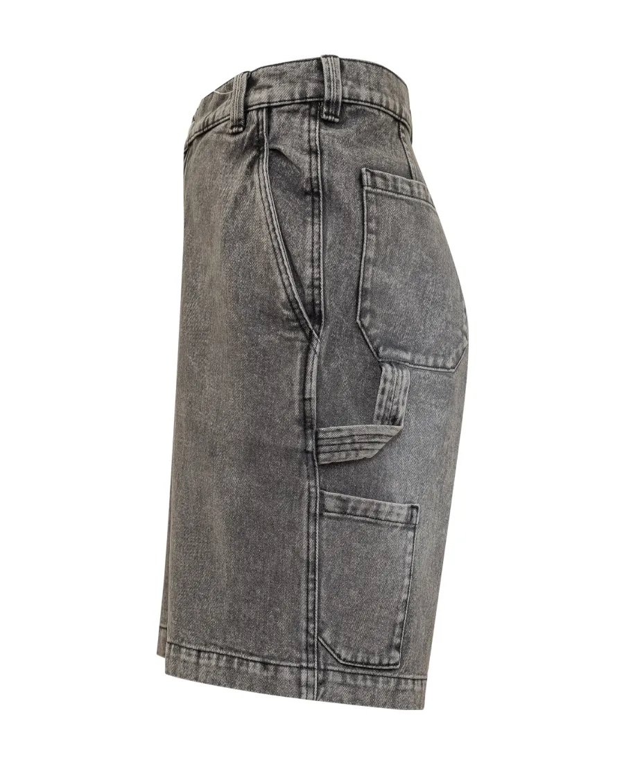 Logo Denim Shorts