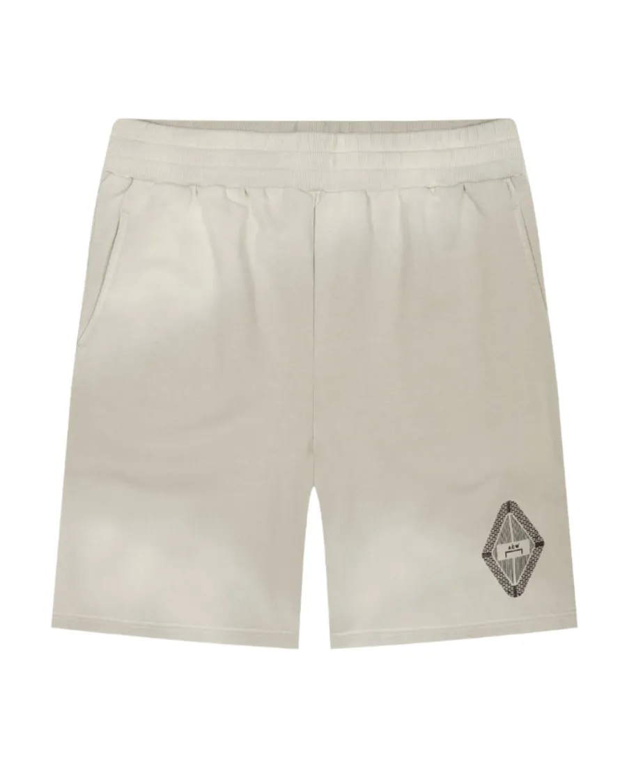 Elasticated-Waist Track Shorts