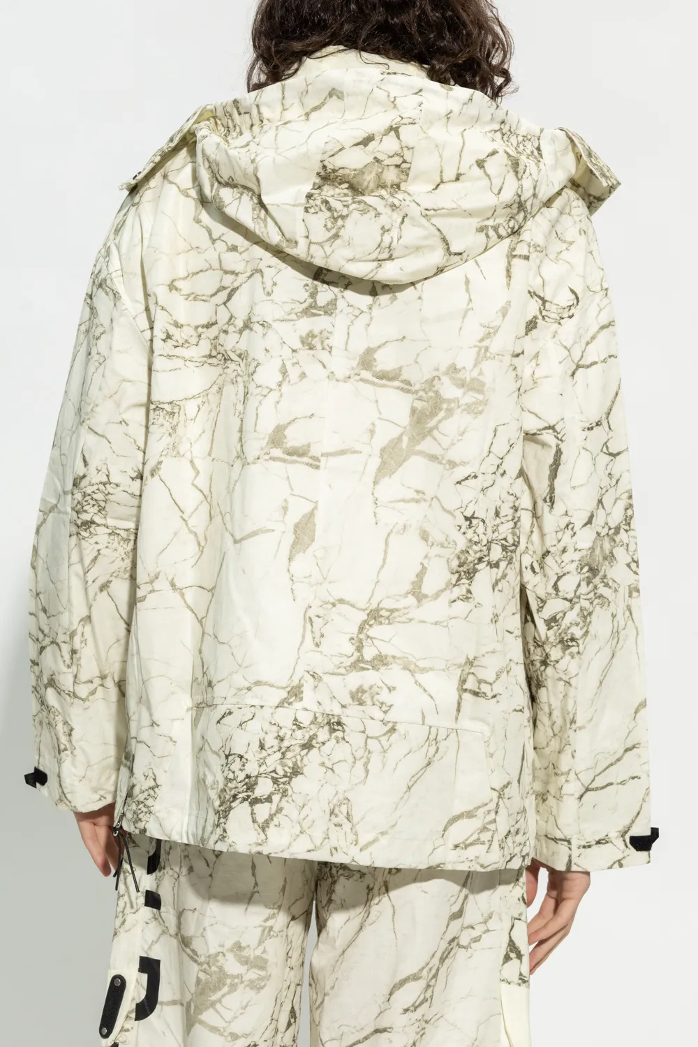 Logo Printed Drawstring Jacket