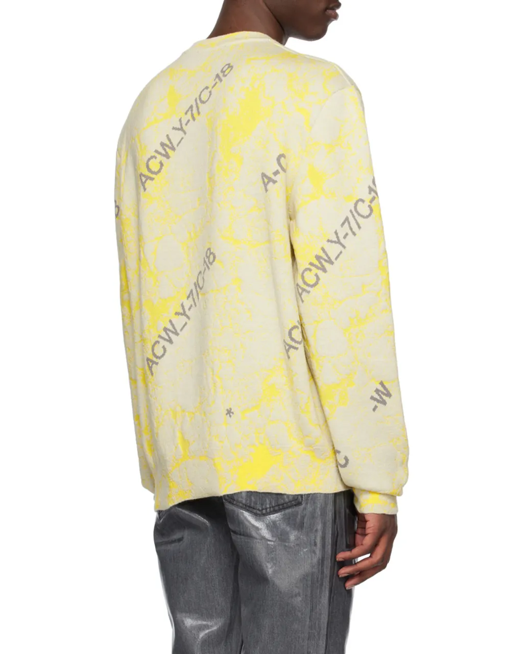 Logo-Intarsia Marbled Jumper
