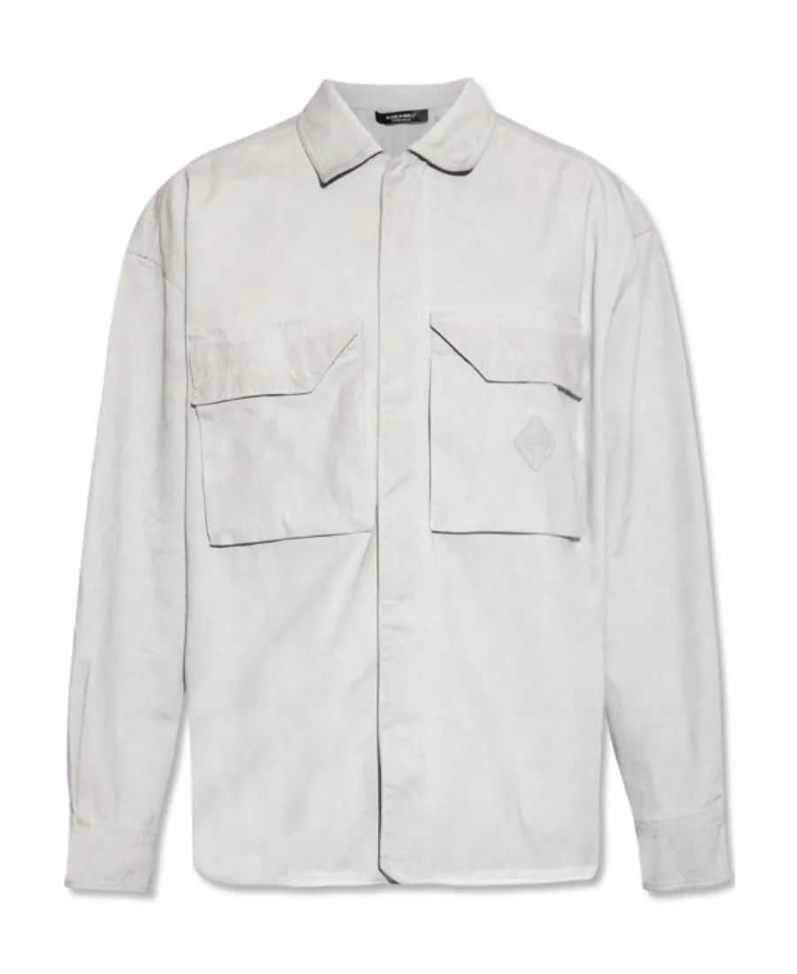 Flap-Pockets Cotton Overshirt