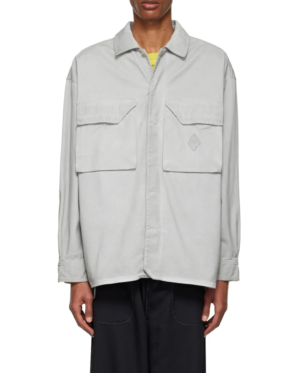Flap-Pockets Cotton Overshirt