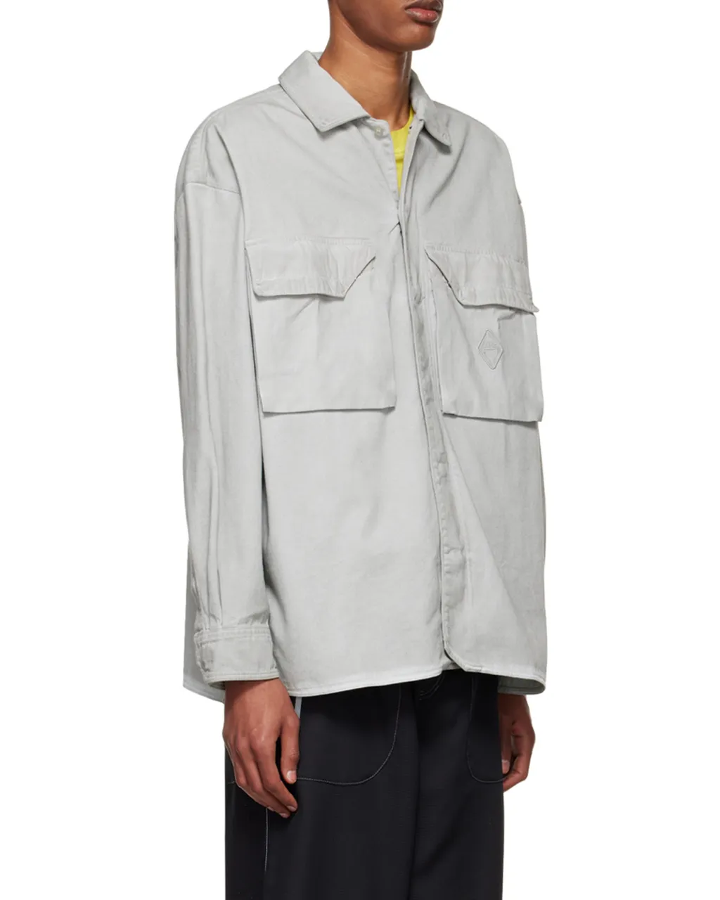Flap-Pockets Cotton Overshirt