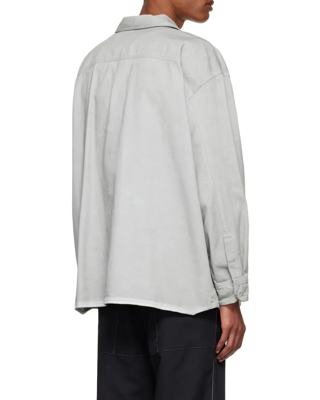 Flap-Pockets Cotton Overshirt
