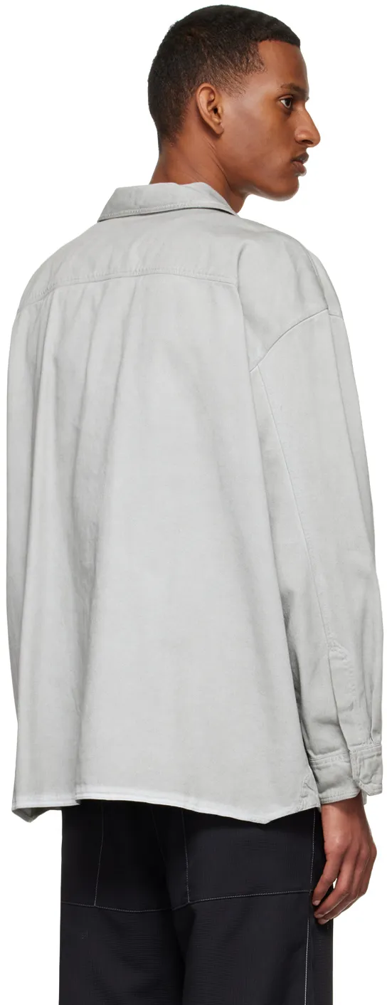 Flap-Pockets Cotton Overshirt