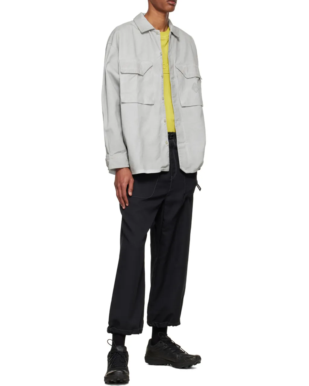 Flap-Pockets Cotton Overshirt